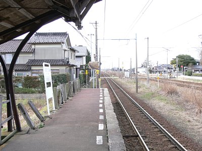 単式1面1線ホームです