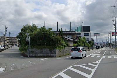 地鉄笹津駅方面を見る