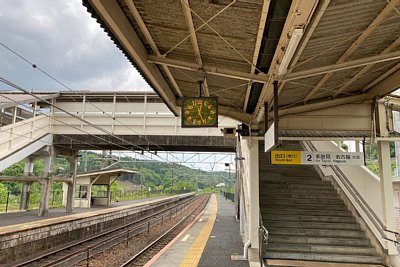 ホームと跨線橋