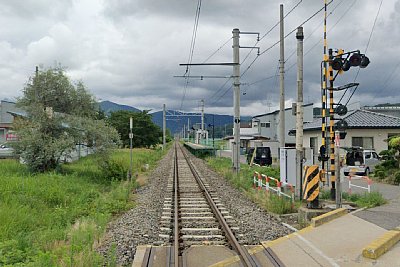 踏切があります