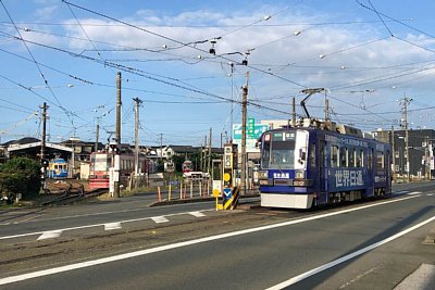 赤岩口停留場ホーム
